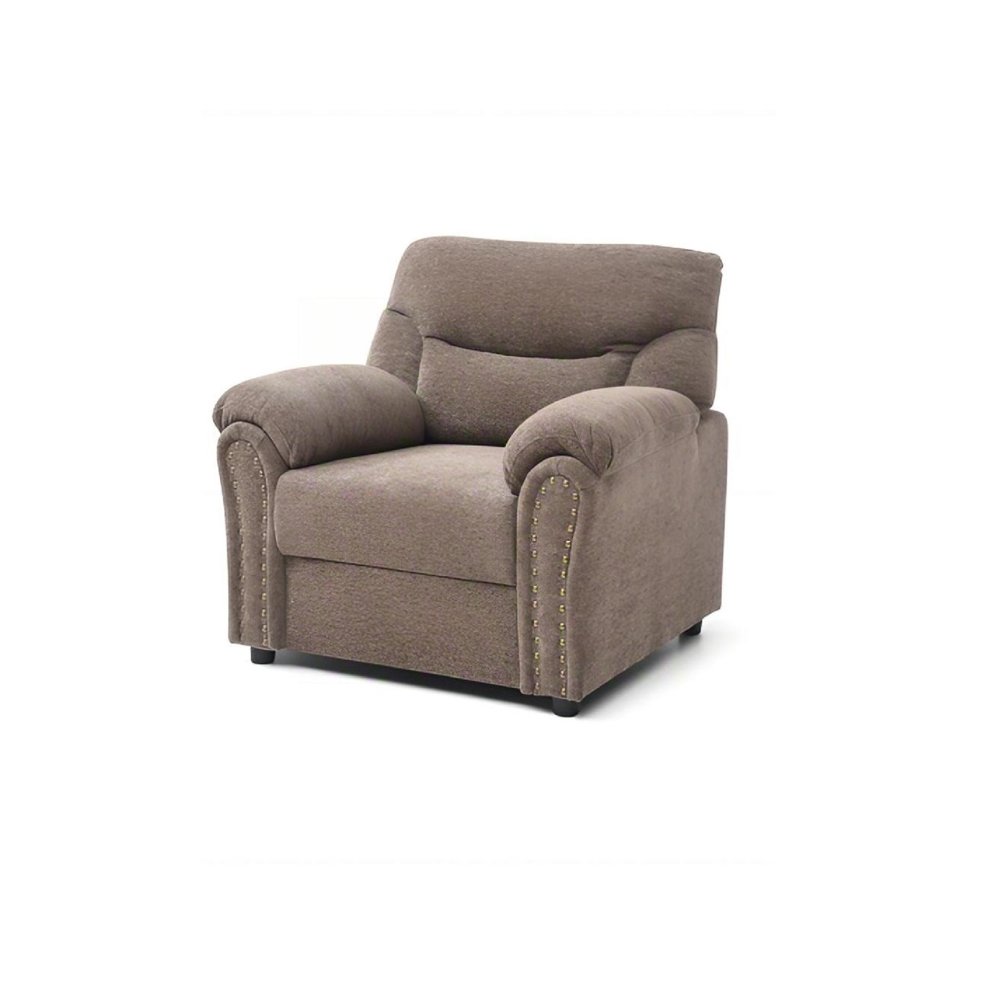 Hamilton - Chair With Nailhead Trim Upholstered - Brown - Image 5