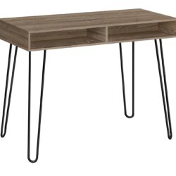 Computer Desk, Home Office, Laptop, Left, Right Set-Up, Storage Drawers, Work, Contemporary Modern - Taupe