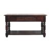 Turned Legs Console Table - Brown - Image 11