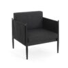 Dawson - Outdoor Patio 2 Pieces Aluminum Club Chair - Black - Image 7