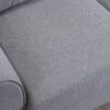 Modern Living Room Loveseat Linen Upholstered Couch Furniture For Home Or Office - Light Gray / Blue - Image 9