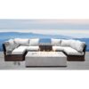 4 Person Rattan Wicker Seating Group With Cushions - Espresso - Image 3