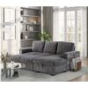 Melody - Sectional Sofa & Pullout Bed - Gray - Image 5
