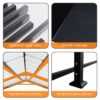 Heavy Duty Carport With Galvanized Roof And Enhanced Base - Anthracite - Image 5
