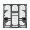 Outdoor Cat House Wooden Catio Enclosure With Cover - Large Cat Cage With Jump Platforms And Condos, Weatherproof - Gray - Image 9