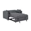 Sienna - Tufted Convertible Sleeper Sofa With Chaise - Gray - Image 5
