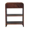 Aspen - Open Bedside Table - Dark Brown - Image 7