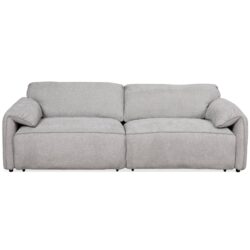 Cleveland - Dual Power Convertible Sofa - Silver