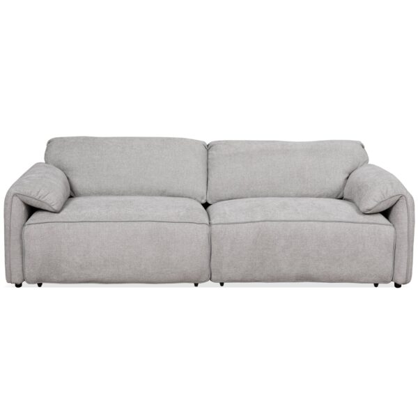 Cleveland - Dual Power Convertible Sofa - Silver