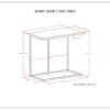 Ward - Wide C Side Table - Warm Gray - Image 9