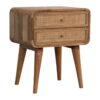 Close Knit 2 Drawer Nightstand - Oak - Image 6