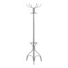 Coat Rack, Hall Tree, Free Standing, 12 Hooks, Entryway, Umbrella Holder, Contemporary & Modern - Silver - Image 2