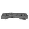 Modern Oversized U Shaped Sectional Sofa With Chaise Lounge - Dark Gray - Image 18