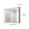 36" X 30" Medicine Cabinet With LED Vanity Mirror, Anti-Fog, Dimmable, Recessed Or Surface Mount, Aluminum 3000K~6000K Lighted Double Door Bathroom Cabinet With Touch Switch - Silver - Image 3