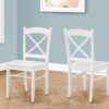 Dining Chair, Side, Dining Room, Transitional (Set of 2) - White - Image 13