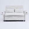 Letter Striped Multi Functional Sofa Bed With Adjustable Armrests And Backrests - Beige - Image 18
