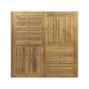 Lankershim - Modern Industrial Dining Table With Acacia Wood Slat Design - Teak - Image 8
