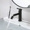 2 Mode Bathroom Faucet With 360 Degree Rotating Aerator For Sink - Matte Black - Image 2