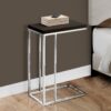 C-Shaped, Accent Table For Living Room - Espresso - Image 3