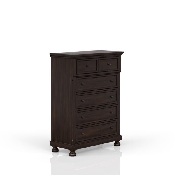 5 Drawer Chest - Dark Cherry