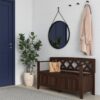 Amherst - Entryway Storage Bench - Natural Aged Brown - Image 6
