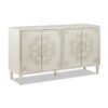 Mahal - Hand Painted Mandala Lacquered Sideboard - Ivory Off-White - Image 14