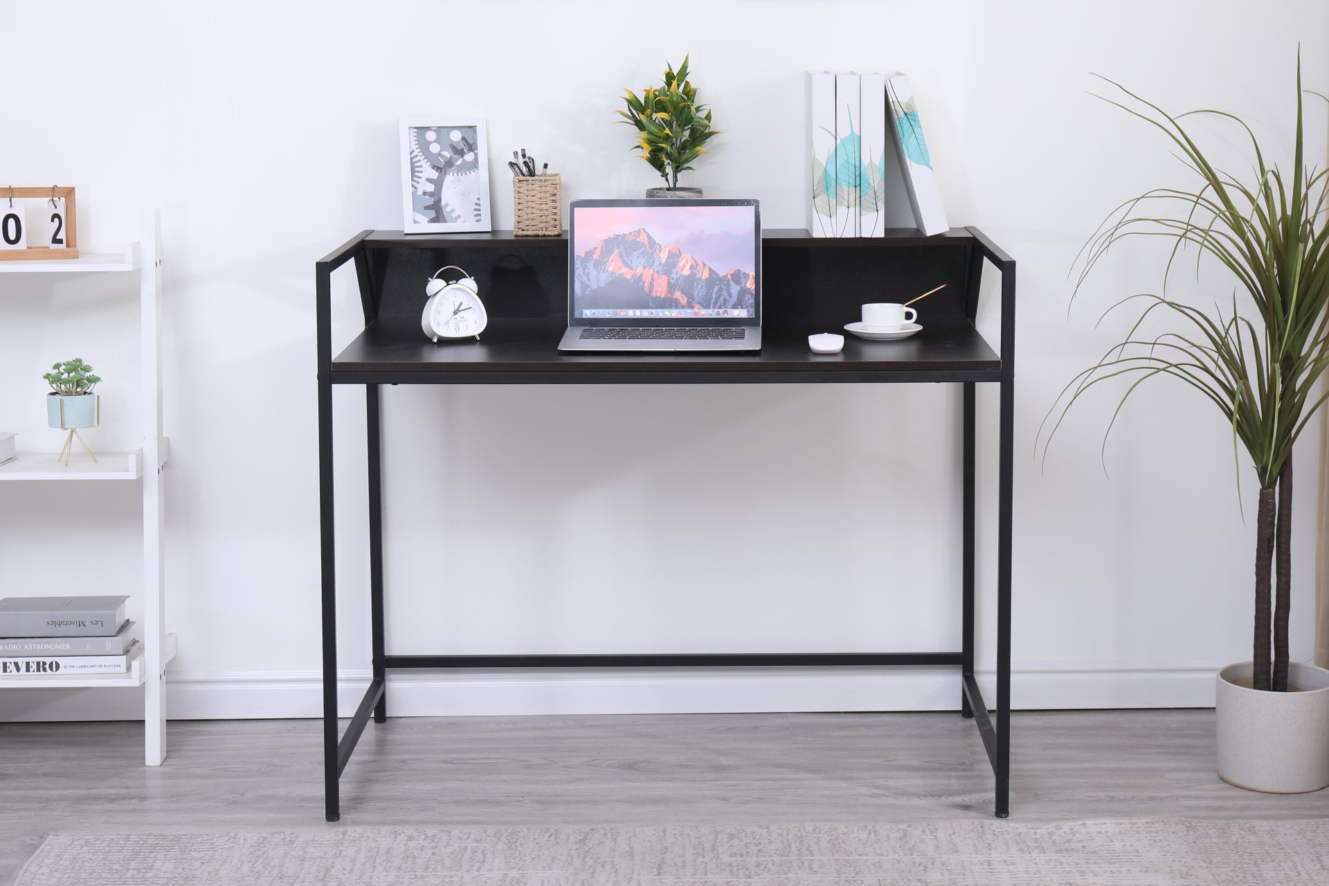 Console Table Narrow Modern Entryway Table Small Behind Couch Table Skinny Sofa Table Hallway Table For Living Room - Black - Image 5