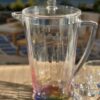 Rainbow Design Unbreakable Plastic Water Pitcher With Lid And Spout, 2.5 Quarts - Clear - Image 4