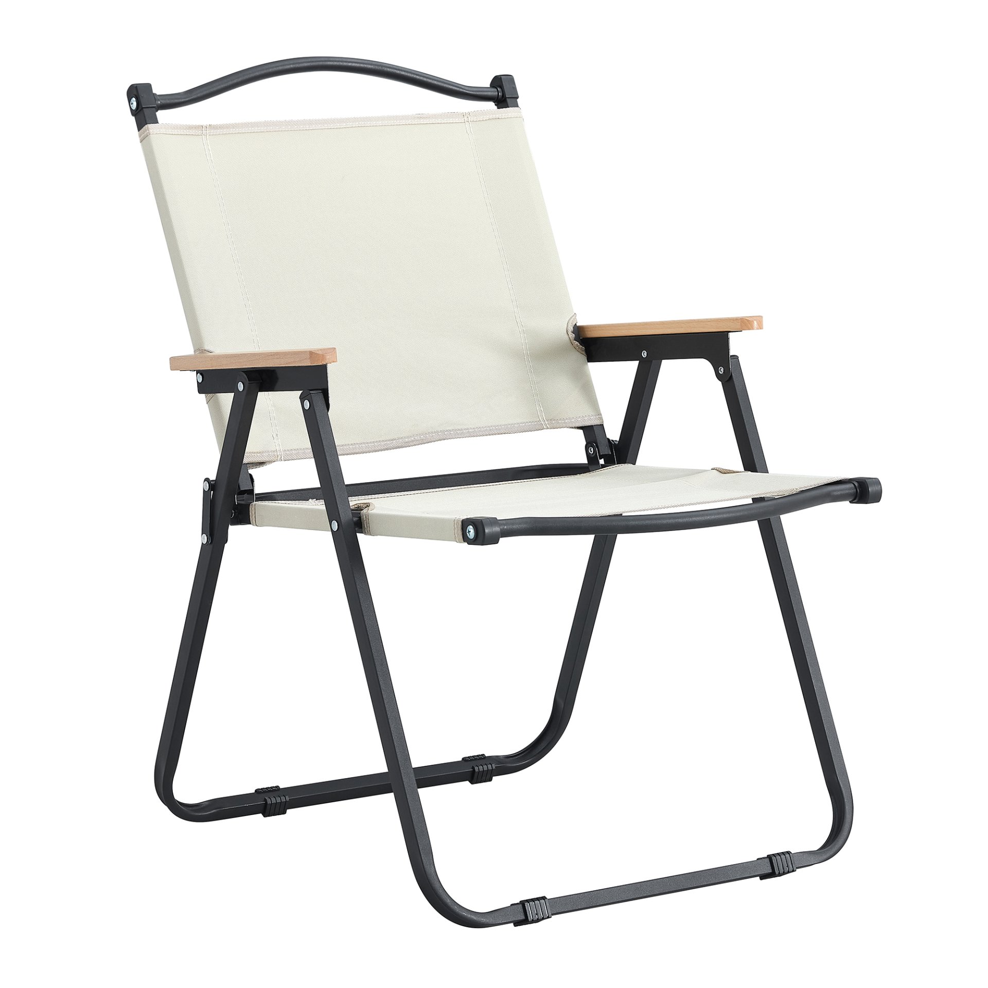 Folding Outdoor Chair For Indoor, Outdoor Camping, Picnics, Beach, Backyard, Bbq, Party, Patio - Beige - Image 6