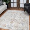 Noble - 2'7" X 7'3" Area Rug - Ivory, Polyester - Image 5