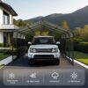 Heavy Duty Carport With Galvanized Roof And Enhanced Base - Anthracite - Image 7