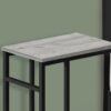 Accent Table, C - Shaped, Contemporary And Modern - Gray / Black - Image 7