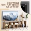 Minimalist 2 Pieces Cube TV Stand With Open Storage Shelves - Natural Wood - Image 10