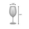 Leadingware Plastic Wine Glasses (Set of 4), Unbreakable Bpa Free Acrylic, 20Oz - Silver - Image 3