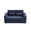 Pull Out Sofa Bed Convertible Couch Loveseat Sofa Modern Sleeper Sofa With Adjustable Backrest For Living Room - Blue - Image 15