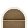 Arched Small Bookcase, Storage Cabinet, Bookshelf With 3 Shelves For Living Room - Oak / White - Image 15