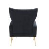 Modern Accent Chair With Ottoman, Comfy Armchair For Living Room, Bedroom, Apartment, Office - Black - Image 16