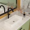 Vessel Rectangular Bathroom Sink - White - Image 5