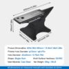 Single Horn Anvil 55Lbs Cast Steelsmith Tool With Round & Square Hole For Bending & Shaping - Black - Image 3