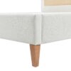 Haley - Queen Upholstered Cane Back Platform Bed - Antique White - Image 7