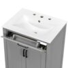 Bathroom Vanity Combo With Sink, Space Saving Design - Gray - Image 18