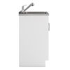 Kyle - Laundry Cabinet With Faucet And Stainless Steel Sink - White - Image 3
