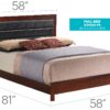 Full Bed With Transitional Style Elegant - Cherry - Image 5