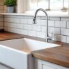 Stainless Steel High Arc Kitchen Faucet With Pull Down Sprayer - Brushed Nickel - Image 2