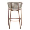 Lodi - Outdoor Matal Rope Barstool, Teak / Beige (Set of 2) - Teak / Beige - Image 8