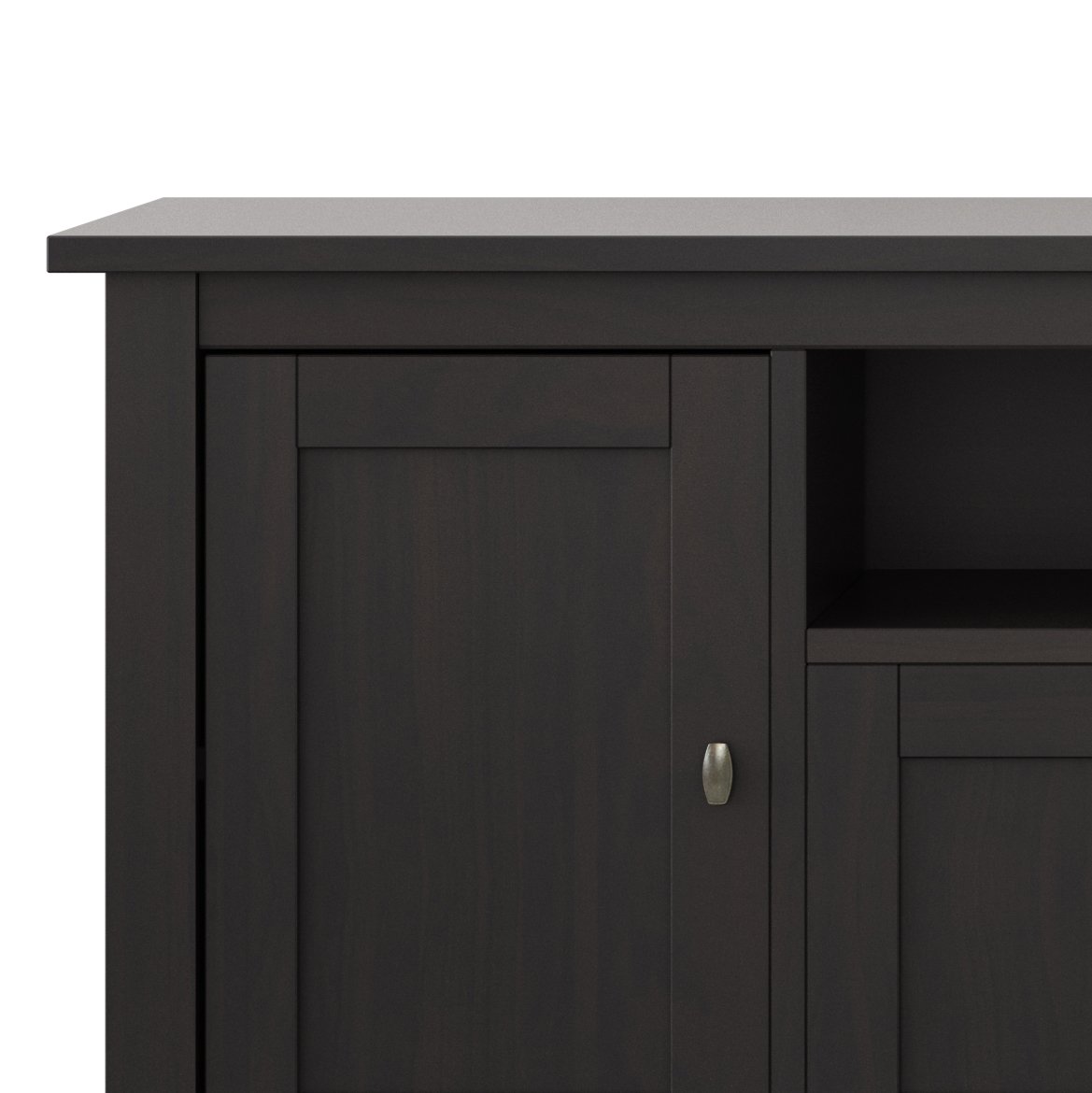 Warm Shaker - TV Media Stand - Hickory Brown - Image 2