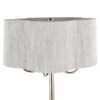Lily - Contemporary Table Lamp - Polished Nickel / Gray - Image 4
