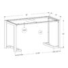 Accent Console Table For Entryway Contemporary - Black - Image 5