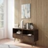 Chase - Low Bookcase - Rustic Natural Aged Brown - Image 9