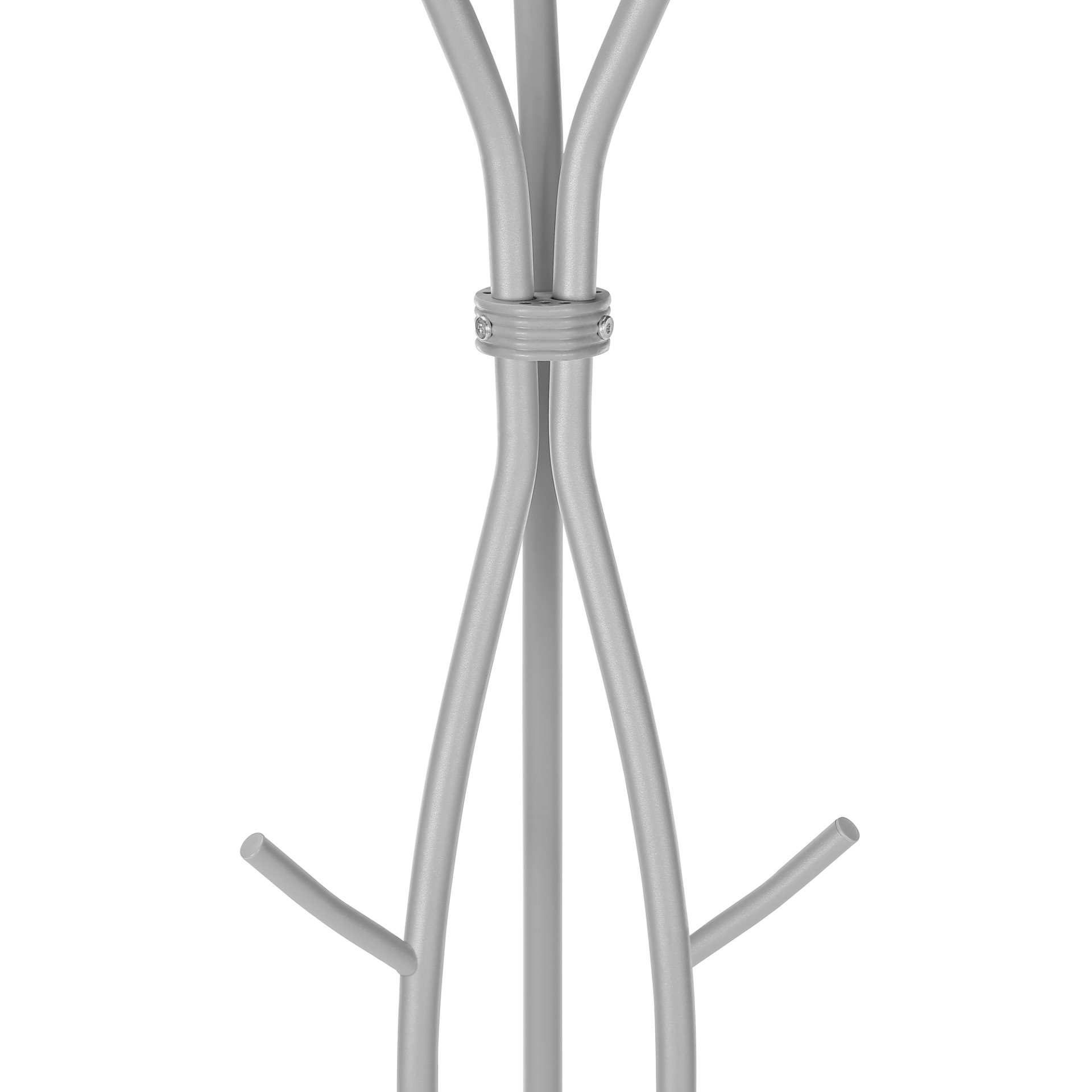 Coat Rack, Hall Tree, Free Standing, 11 Hooks, Entryway, Contemporary & Modern - Silver - Image 9